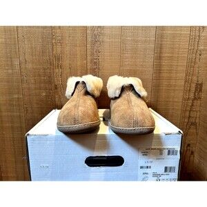 Minnetonka 3751 Men's Ankle Boot Size US 12 Golden Tan Sheepskin